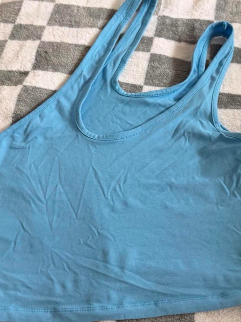 ASOS Sky Blue Scoop Neck Tank Top